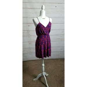 T-BAGS // surplice spaghetti strap mini dress